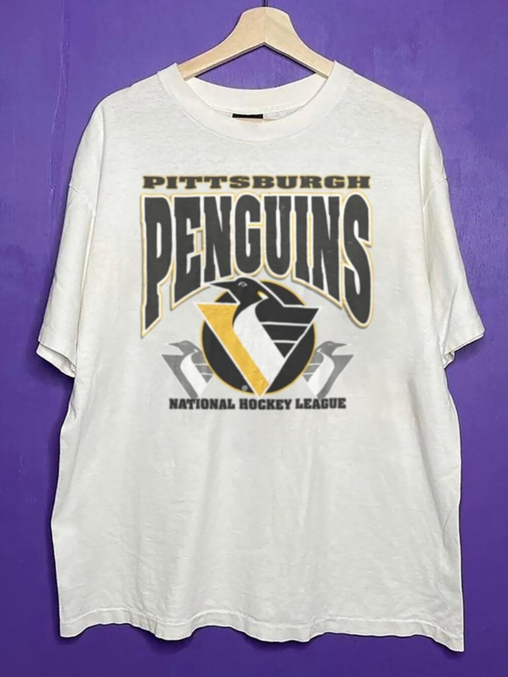 Vintage Pittsburgh Penguins Hockey Unisex Shirt, Retro NHL Penguins Shirt Tee